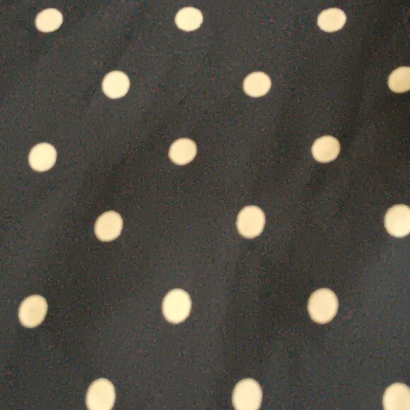 George Black Tan Polka Dot Skirt Elastic Waist Fully Lined Plus Size 22/24W - Picture 3 of 5